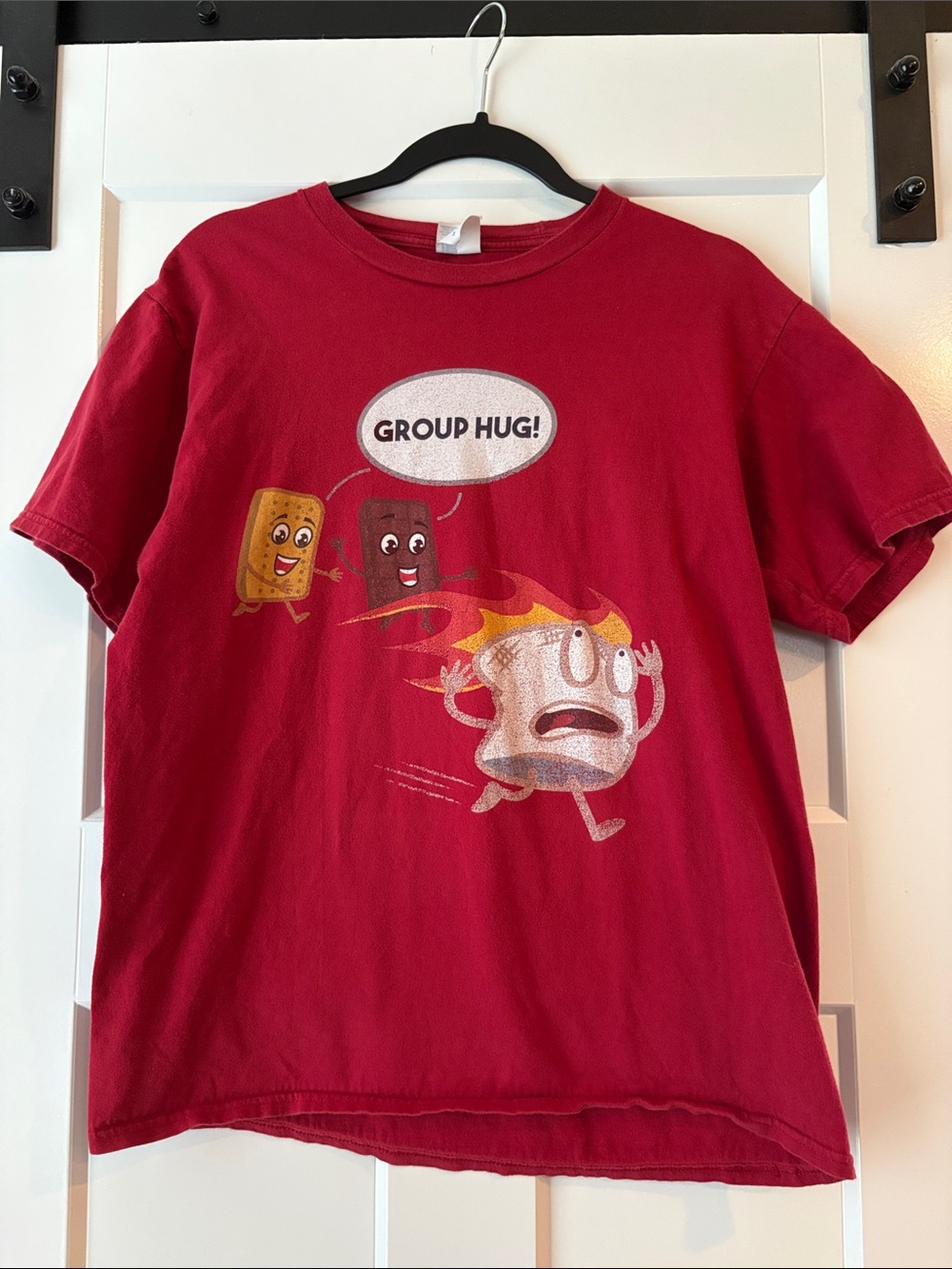 Port and Company Red 'Group Hug!' Graphic Tee